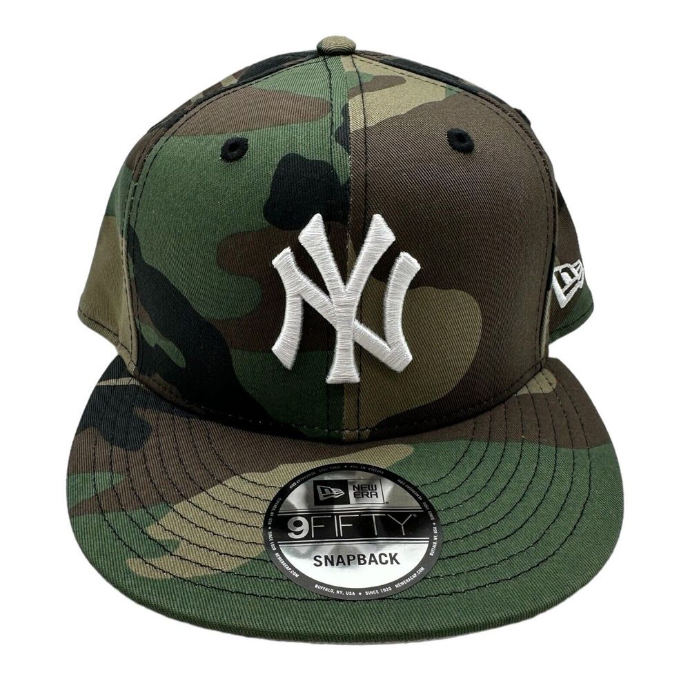 New Era 9Fifty New York Yankees MLB Camo Snapback Hat Cap OSFM NWT